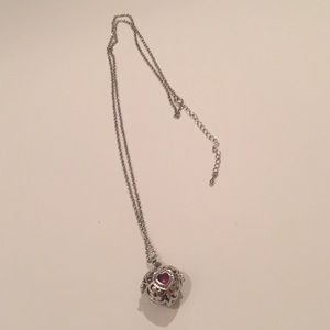 Silver heart locket Necklace